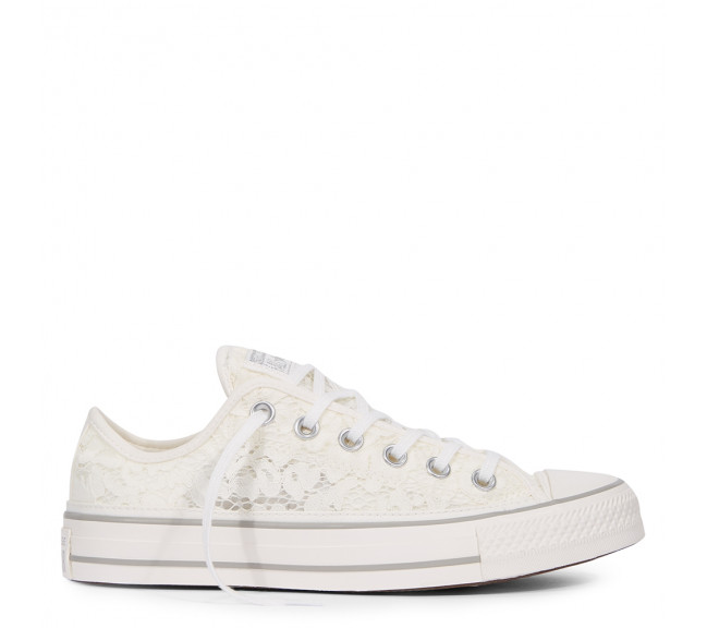 converse chuck taylor all star flower lace blanc 561354c