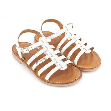 Sandales pour fille Mongue blanc 11602