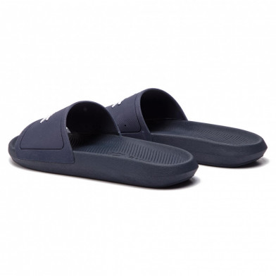 lacoste croco slide bleu 37cma0018-092