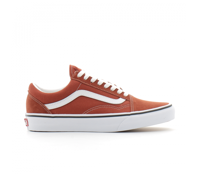 vans old skool rose semelle marron