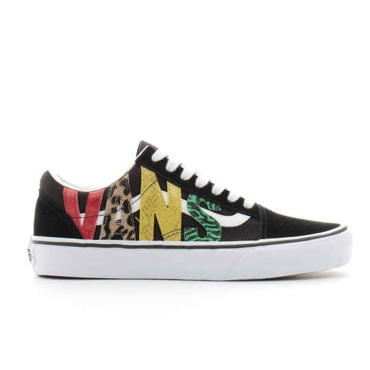 Chaussures basses à lacets pour adulte Old Skool noir-animal vn0a4u3bxf11