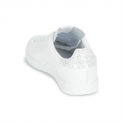 Baskets blanches en cuir pour femme 125104 blanc