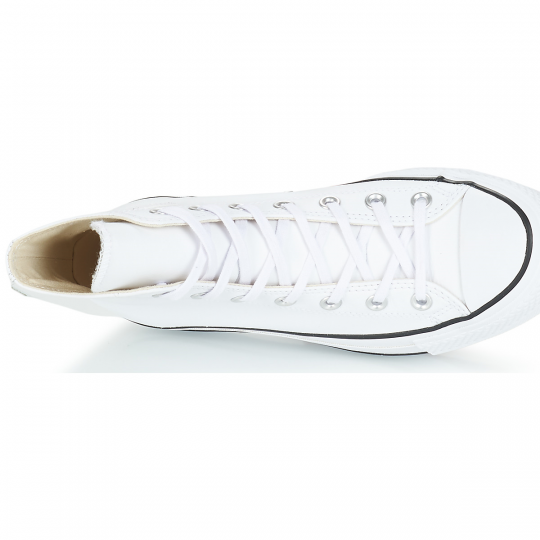 Chuck Taylor All Star Lift Leather blanc 561676c