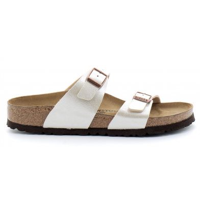 Sandale à double brides fine pour adulte sydney pearl-white 1016171