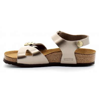 Sandale pour enfant rio metal-taupe 1015160