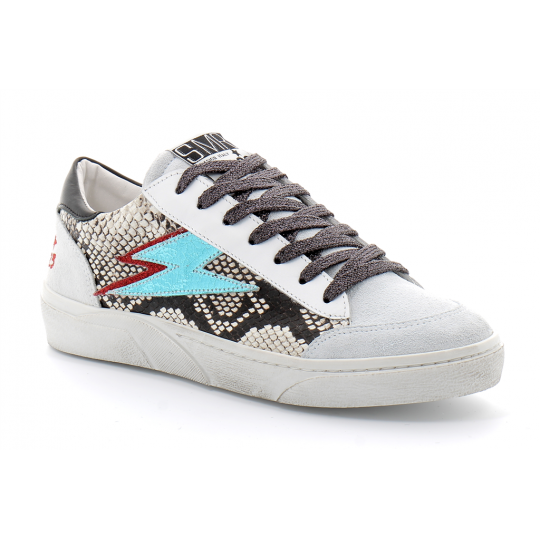 Basket mode basse à lacet pour femme ELISE serpent 4542.