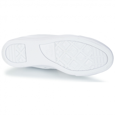 Chaussures montantes à lacet en cuir pour adulte Chuck Taylor All Star Leather monoblanc 1t406