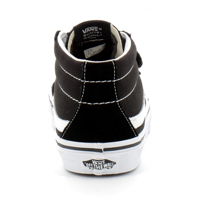 Chaussures à Scratch pour enfant Sk8-Mid Reissue noir-blanc vn00018t6bt1