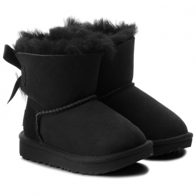 ugg mini bailey bow ii kids black 1017397t