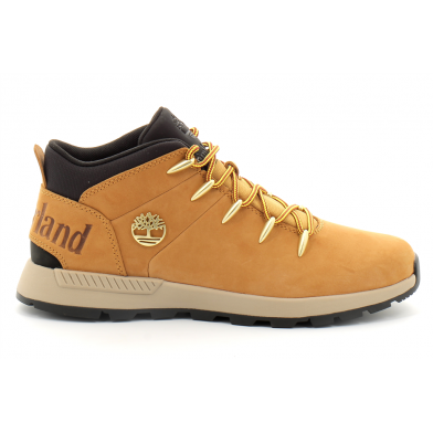 Basket mi-haute à lacets pour homme en jaune Sprint Trekker wheat mn.