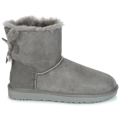 ugg mini bailey bow grey 1016501