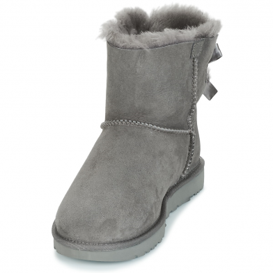 ugg mini bailey bow grey 1016501