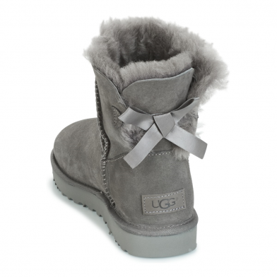 ugg mini bailey bow grey 1016501