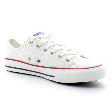 converse chuck taylor all star - ox blanc 671098c