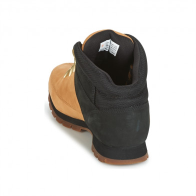 Bottine mi-haute à lacets pour homme en jaune et noir Euro Sprint miel mn.