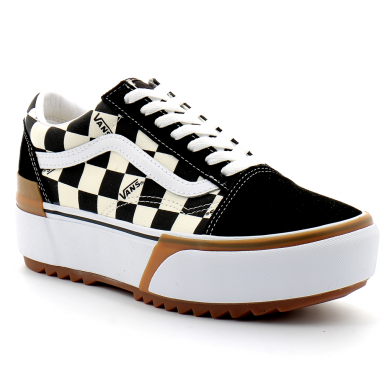 vans old skool stacked noir-blanc vn0a4u15vlv1
