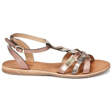 Sandales pour femme bride cheville Hamsuni bronze 09198