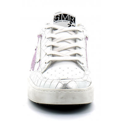 Basket mode à lacet pour femme ARTO white-purple 5220