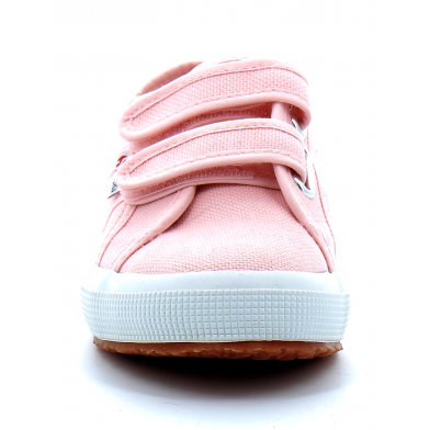 Tennis basse à scratch pour enfant COTJSTRAP CLASSIC rose pers0003e0-2750-cotjstrap-915