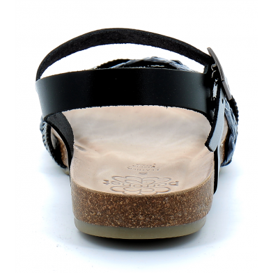 porronet sandale noir noir plomb