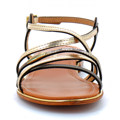 Sandales pour femme en cuir Harry gris multi 27211