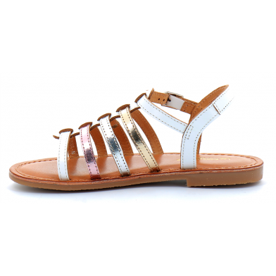 Sandales pour fille Mongue blanc multi 11603