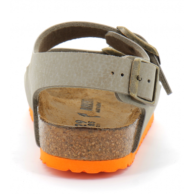Sandale pour enfant milano taupe-orange 35183
