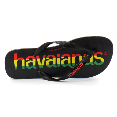 havaianas top logomania black/black 4144264.7652