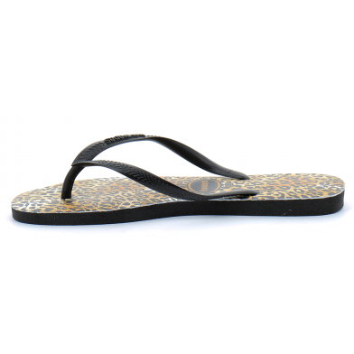 Tong pour femme Slim Leopard black 4145480.1069