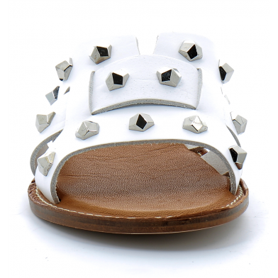 Sandale en cuir pour femme SILVIA blanc bianca