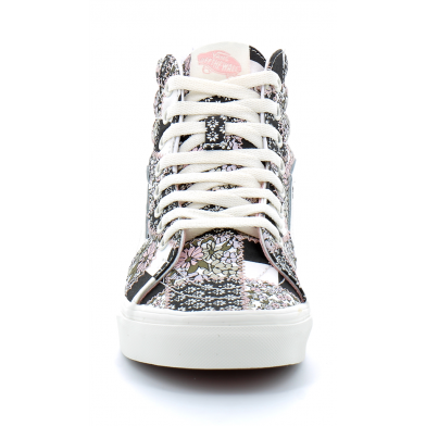 vans patchwork floral sk8-hi gris-rose vn0a32qg9fy1