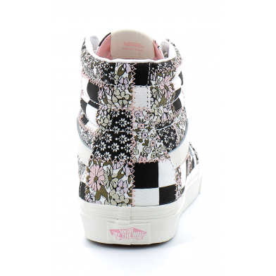 vans patchwork floral sk8-hi gris-rose vn0a32qg9fy1