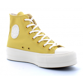 converse jaune pastel