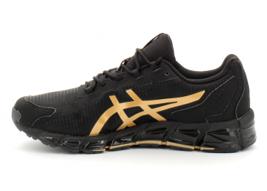 asics gold and black