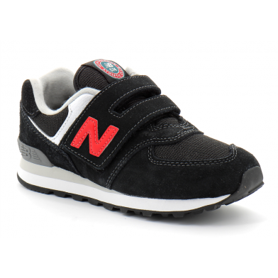 Chaussures de sport à scratch pour enfant PV574 black/team pv574hy1