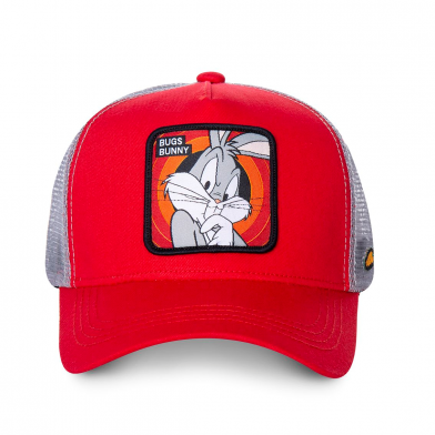 casquette trucker capslab by freegun looney tunes rouge cl/loo/1/bug1