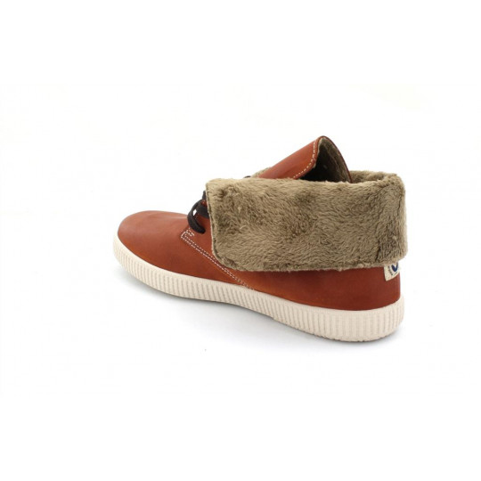 victoria chaussures montantes cuir teint fourrées cuero