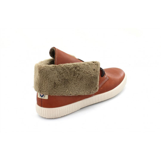 victoria chaussures montantes cuir teint fourrées cuero