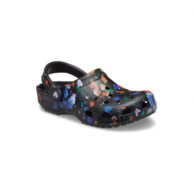 crocs printed floral 206376 noir-multi 206376-0c4