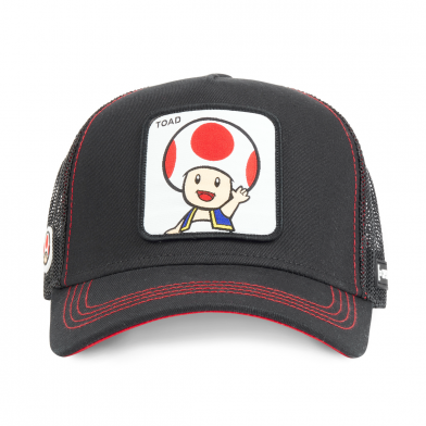 casquette homme trucker capslab super mario noir
