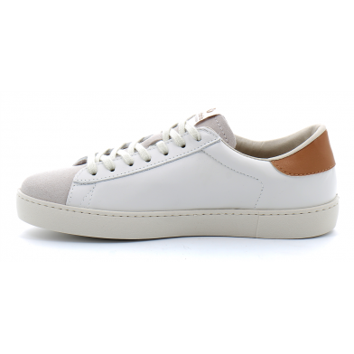 Baskets basses à lacets en cuir pour femme 1126142 cuero