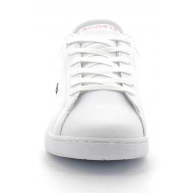 lacoste carnaby blanc-rose 42suj0002-1y9