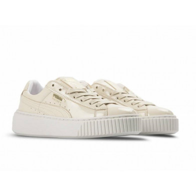 puma suede platform creme 363314-b02