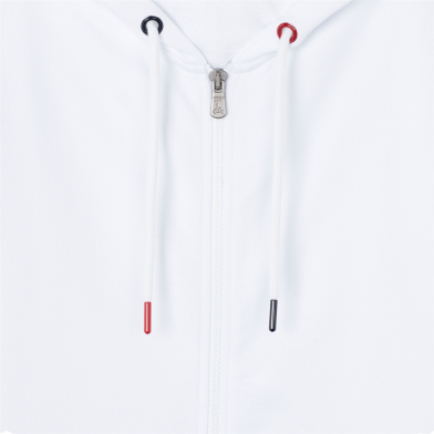 Sweat à capuche femme en coton biologique Oaxaca blanc 901