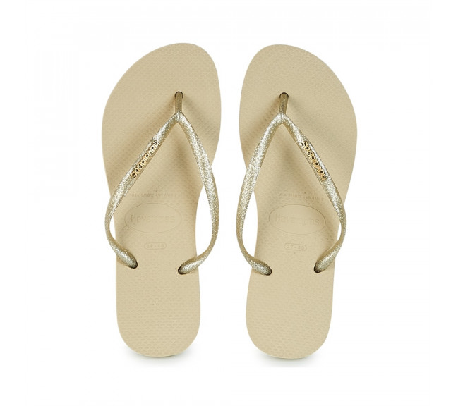 Tong pour femme Slim Logo Metallic golden 4119875/2719