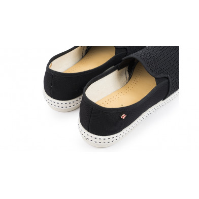 Espadrille pour adulte en toile de coton CLASSIQUE TOILE & FILET noir 2001