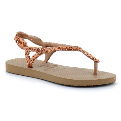 Sandales à paillettes pour enfant Luna Premium II rose-gold 4147009.3581