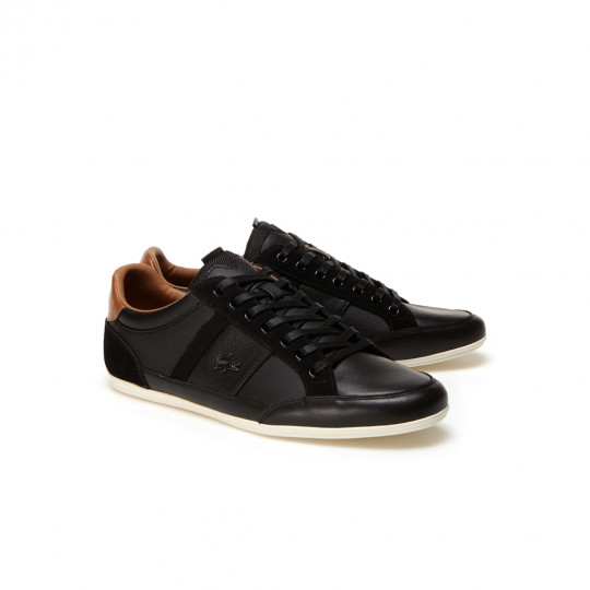 LACOSTE - CHAYMON EN CUIR noir-camel 7-30spm402002h