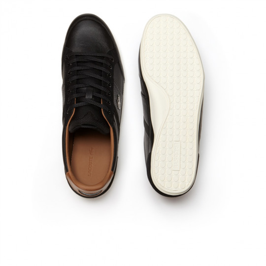 LACOSTE - CHAYMON EN CUIR noir-camel 7-30spm402002h