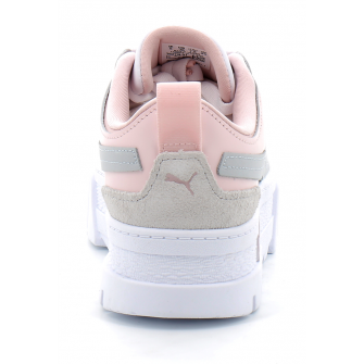 Basket à plateforme pour femme Mayze white/pink 383119-01